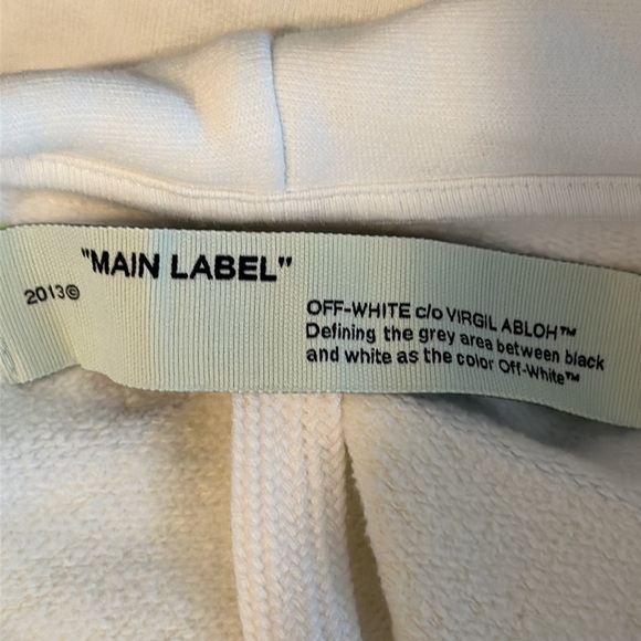 OFF-WHITE C/O VIRGIL ABLOH Acrylic Arrows Hoodie New - Picture 11 of 13